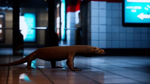 Comodo Dragon in Underground Metro Station