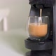 Home making hot cappuccino in coffee machine - VideoHive Item for Sale