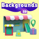 3D Backgrounds and Places Pack for Animated Presentation - VideoHive Item for Sale