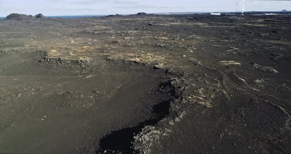 Volcanic Landscape at Reykjanes Peninsula Iceland