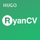RyanCV - Personal Portfolio Resume Hugo Theme - ThemeForest Item for Sale