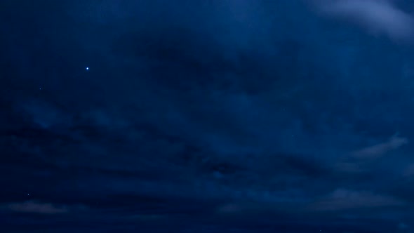 Queenstown cloudscapes at night