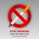 Stop Smoking Concept Background Realistic Style - GraphicRiver Item for Sale
