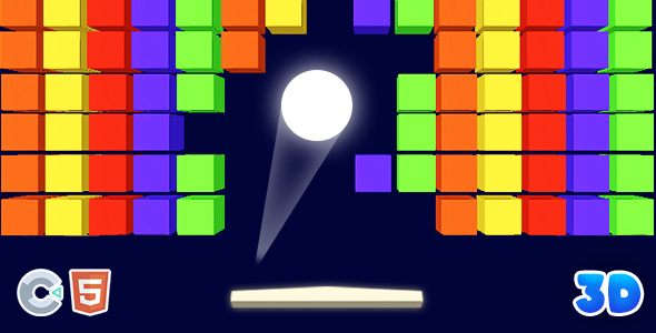 Many Brick Block 3D (Construct 3 - HTML5)