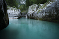 Low angle view of beautiful majestic turquoise soca river - PhotoDune Item for Sale