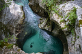 Top view of beautiful turquoise soca river, slovenia - PhotoDune Item for Sale