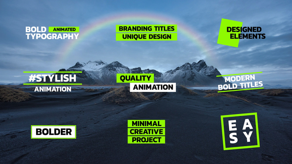 Bold Titles | After Effects alt