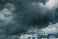 Dark Blue Cloudy Rainy Sky With Rain Heavy Clouds. Storm, Thunder, Thunderstorm, Storm clouds. Sky - PhotoDune Item for Sale