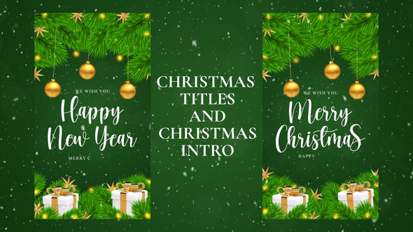 Merry Christmas Intro and Christmas Titles | MOGRT