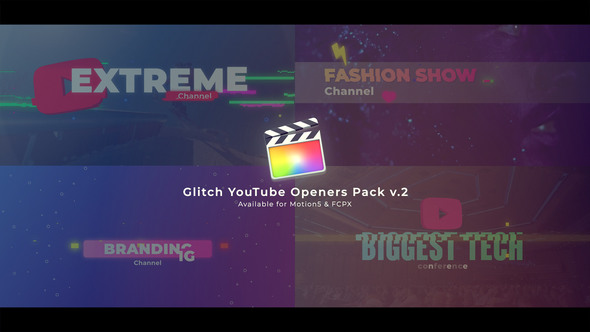 Glitch YouTube Intros