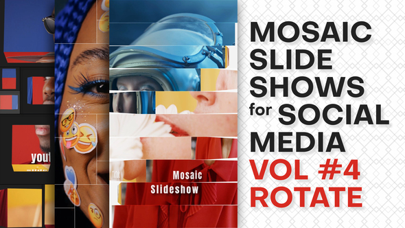 Mosaic Slideshows for Social Media. Vol 4 ROTATE