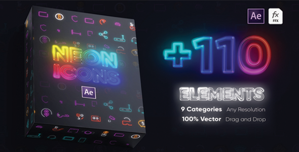 Neon Icons Essential Pack