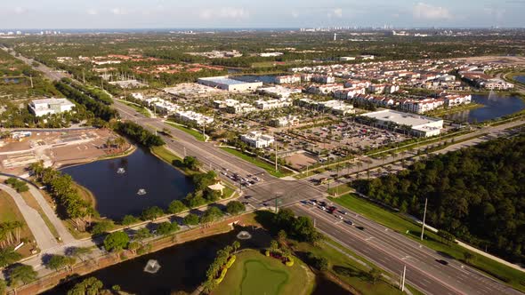 Aerial Video Jupiter Fl Donald Ross Road And Parkside Drive