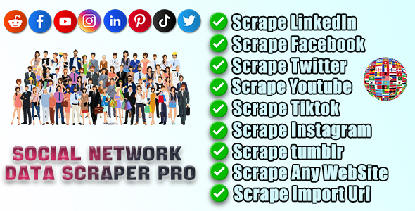 Social Network Data Scraper Pro 20.0.1