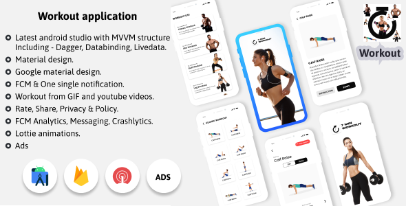 Seven Minutes Workout – Fitness, OneSingal, Facebook Ads, Android Java