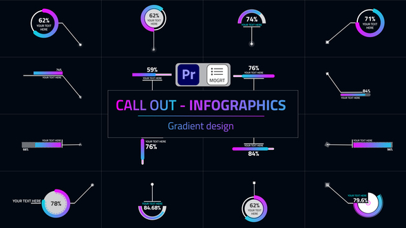 Infographic Call Out Gradient - MOGRTs