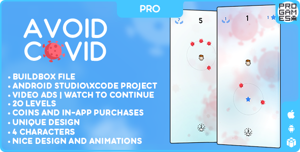Avoid Covid (PRO) - BUILDBOX CLASSIC - IOS - Android - Reward video