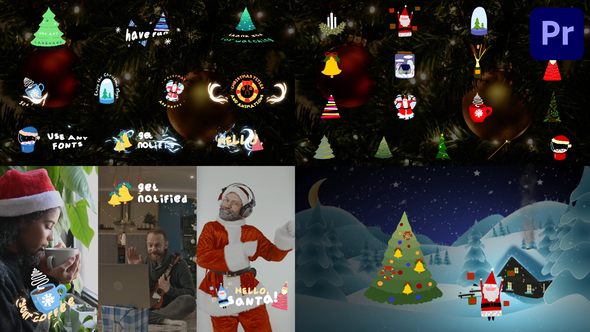 Christmas Titles And Animations for Premiere Pro