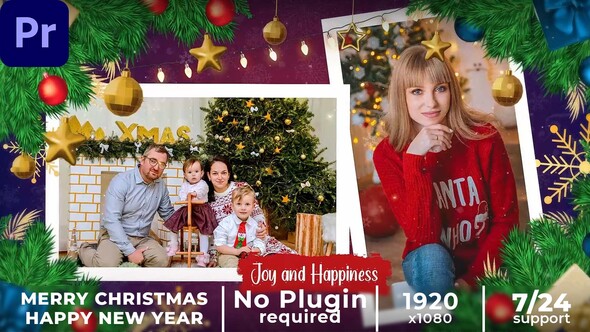 New Year Slideshow || Christmas Slideshow  MOGRT