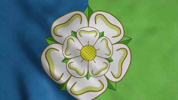 East Riding of Yorkshire Flag England Waving in Wind