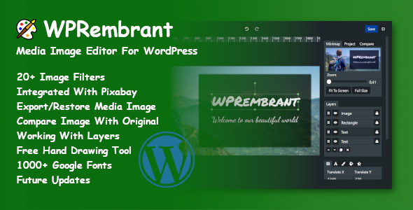 WPRembrant – Media Image Editor For WordPress