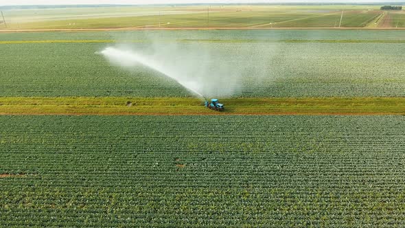 Irrigation System on Agricultural Land.