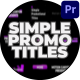 Simple Promotional Titles - VideoHive Item for Sale