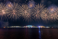 Fireworks in Yas Bay in Abu Dhabi for celebrating public holiday in Abu Dhabi - PhotoDune Item for Sale