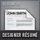 Designer Resume - GraphicRiver Item for Sale