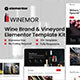 Winemoris - Wine Brand & Vineyard Elementor Template Kit - ThemeForest Item for Sale