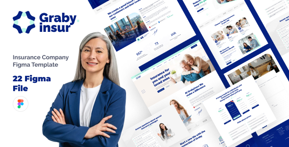 Grabyinsur Insurance Company Figma Template