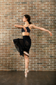 Graceful young ballerina rehearsing in a studio - PhotoDune Item for Sale
