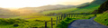 Panorama Of A Rural Road In Scotland At Sunset - PhotoDune Item for Sale