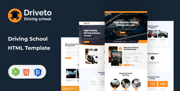 Driveto - Driving School HTML Template