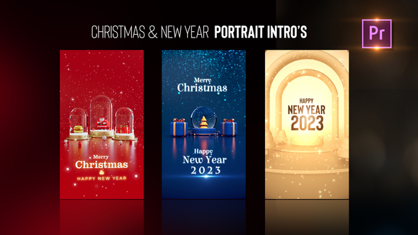 Christmas & New Year Portrait Intros Pre PRO