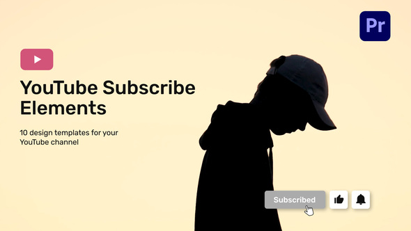 YouTube Subscribe Elements for Premiere Pro
