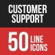 Customer Support Filled Line Icons - GraphicRiver Item for Sale