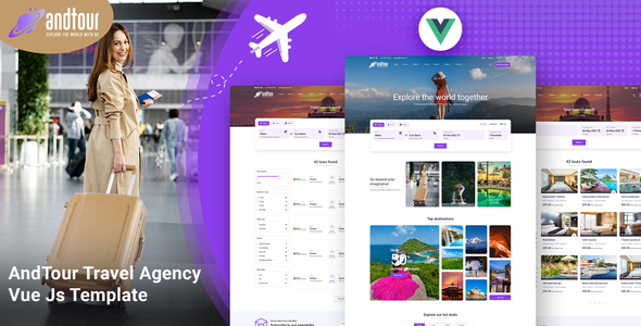 AndTour - Travel Agency Vue Js Template