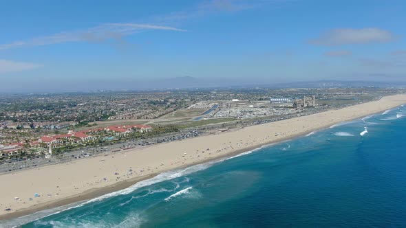 Huntington Beach Sand and Waves.