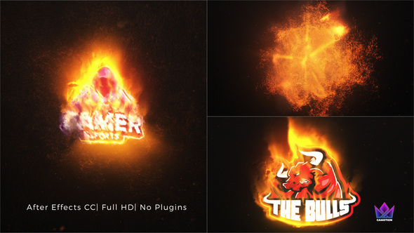 Particles Fire Logo Reveal