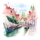 San Barnaba Canal Venice Italy - GraphicRiver Item for Sale