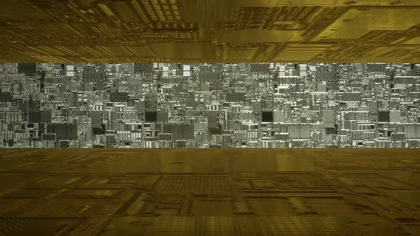 Gold and Black Metal. Hi Tech Texture 10