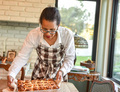 Homemade Fresh Baked Sweet golden brown Cinnamon Rolls for Christmas - PhotoDune Item for Sale