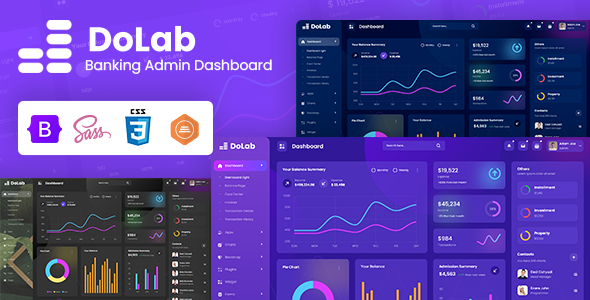 Dolab – Personal Banking Admin Dashboard Bootstrap Template