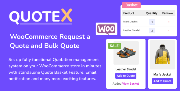 QuoteX: WooCommerce Add to Quote Request, Quotes and Orders, WordPress Quotation Form Builder Plugin