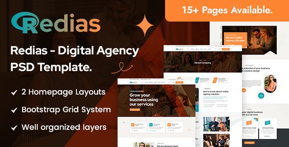 Redias - Digital Agency PSD Template