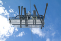 looking up to a ski lift with people  - PhotoDune Item for Sale