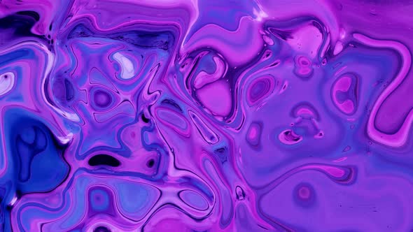 Abstract colorful trendy liquid wave paint background