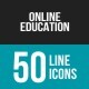 Online Education Flat Multicolor Icons - GraphicRiver Item for Sale