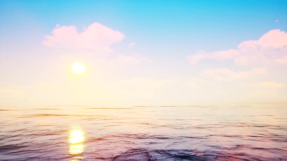 Clear Tropical Ocean Cloudy Sky